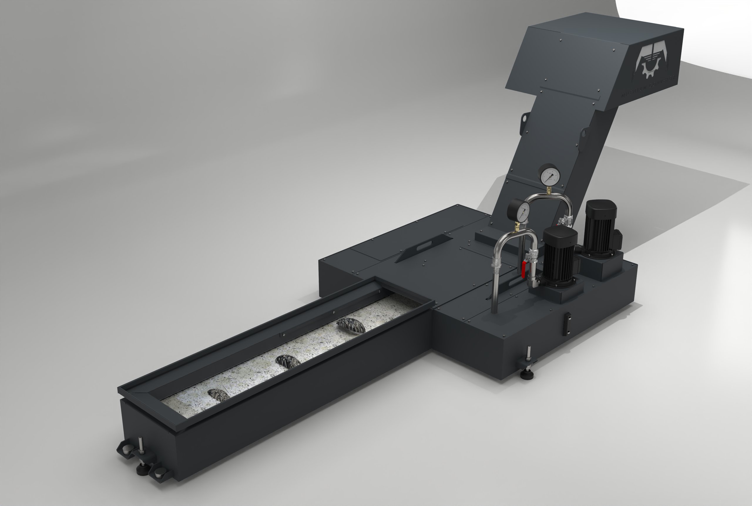ÇELİK PALETLİ TALAŞ KONVEYÖRÜ-TALAŞ KONVEYÖRÜ-MİLENYUM CONVEYOR-CNC TALAŞ KONVEYÖRÜ-CNC KONVEYÖR
